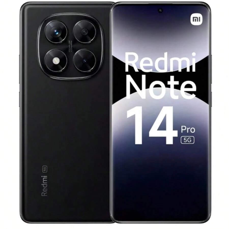 Smartphone Xiaomi Redmi Note 14 Pro+ 5G NFC Dual SIM 256GB 8GB RAM de 6.67" 200+8+2MP 32MP - Global - Preto - Visão 1