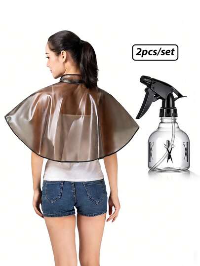 مجموعة من 2 قطعة من أغطية الحلاقة المحترفة، مقاومة للماء والزيوت، مناسبة لصالون التجميل والصبغ المنزلي والتمويج والرش