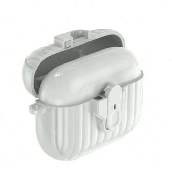 1 st. vitt skal i TPU-tyg med slät knappstängning till hörlurar, lämpligt för APODS 1/2 3 4 PRO1 PRO2 PRO3 BUDS3/3PRO