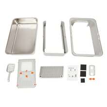 YUNRUX Stainless Steel Cat Litter Box, Large Cat Litter Box For Large Cats, Cat Litter Box With High Sides - Black - View 5