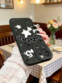 Star Pattern Collage Print Phone Case Compatible With IPhone 7P, XR, 11, 12, 13, 14, 15, 16 Pro Max, 17 ProMax, 17 PRO Air, 17, S22, S23, S24, S25 Ultra, A13, A14, A15, A16, A53, A54, A55 And More - White - View 5