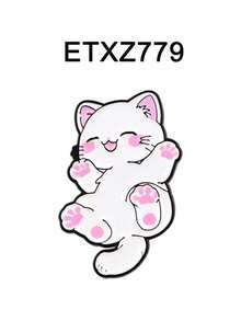 1PC Kawaii Cat Series Enamel Pin UFO Brooches For Women Lapel Pins Badge On Backpack Cloths Accessories Fashion Jewelry Gifts