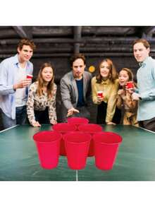 EstiloGRUPO CARNAVALLIA Drinking Game Juego Divertido para Fiestas Beer Pong 12 Vasos de 500 ml y 12 Pelotas Juego para Beber Shot SportVersión mejorada - 1 - Ver 6