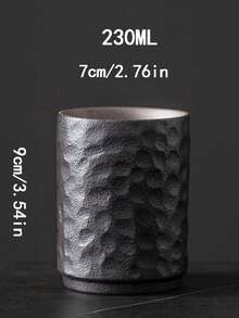 1pc 230ml Ceramic Coffee Mug, Creative Couple Drinking Cup, Retro Style For Home, Hotel, Restaurant, Gathering, Chinese Tea Set - Multicolor - View 12