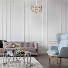 1件1米/39.37英寸自粘墙面装饰条套装，3D预制装饰线条护墙板，用于室内墙面装饰，可直接组装的护墙板 - 彩色 - 查看 8