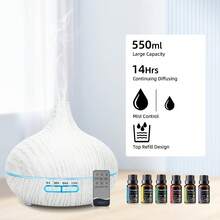 Difusor de aroma - madera blanca - Ver 1