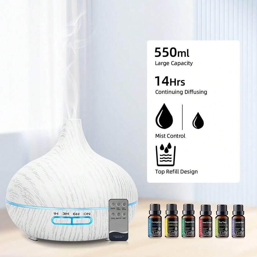 Difusor de aroma - madera blanca - Ver 1