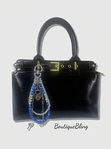 1 قطعة سلسلة مفاتيح مزينة بالخرز عصرية، مع قفل مفتاح، قفل حقيبة السفر، قفل مفتاح صغير متعدد الألوان، قفل معدني من Febwind، قفل حقيبة السفر، قفل مفتاح مطلي بالبلاستيك، مناسب للحقائب والحقائب الظهرية والصناديق وحقائب الكمبيوتر المحمول، كما يناسب حقائب الكتف وحقائب الشاطئ وحقائب الأصداف وحقائب السفر - متعدد الألوان - مشاهدة 3