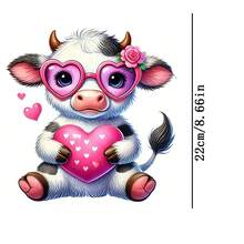 1 pieza/2 piezas/3 piezas Pegatinas de transferencia de calor duraderas con diseño de corazón abrazando la pantorrilla, para personalizar camisetas, sudaderas, vaqueros, sudaderas, mochilas, chaquetas, bolsos, almohadas - Multicolor - Ver 3