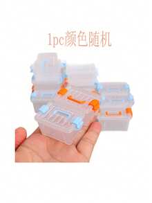 1/5 比例储物盒（蓝色或橙色可选） - 采用耐用塑料材质，透明便携，多用途储物盒，适合存放娃娃屋物品、药品、小物件等。 - 彩色 - 查看 10
