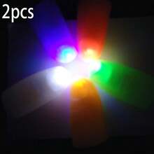 LED Magic Finger Lights, Magic Tricks, Thumb Lights, Pranks Toys, Luminous Magic Fingers, Fake Fingers, Magic Show, Party Supplies, Magic Props, Decorations - Multicolor - View 23