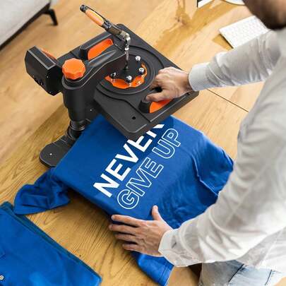 Meiyiu Heat Press Machine, 6 In 1 Sublimation Machine, 360° Swing Away Shirt Printing Heat Transfer Machine, Digital Industrial-Quality Shirt Pressing Machine, Dual-Tube Heating Printing,  For DIY T-Shirts Hat Mug Plate
