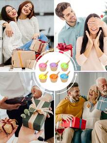 一套1件装冰淇淋碗和勺子，卡通糖果色冰淇淋碗配勺子，可作冰淇淋碗、甜点碗、冻酸奶杯、酸奶碗、燕麦碗、可重复使用的冰淇淋杯、可爱冰淇淋碗、冰淇淋杯、餐具、塑料碗、水瓶、餐具、甜点碗、DIY冰淇淋工具、厨房用品，适用于盛放冰淇淋、酸奶、甜点、燕麦、米饭、水、饮料、冰块，适合日常使用、聚会、旅行、婚礼、生日、毕业典礼、单身派对等场合。 - 彩色 - 查看 11