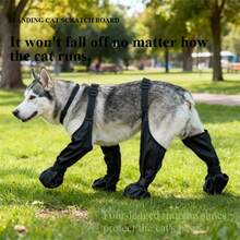 大型犬鞋，狗狗胸背带鞋，适合大型犬，中型犬靴子及爪子保护，适合冬季雪地、夏季炎热地面、雨天防水，户外散步，室内硬地板防滑鞋底 - 彩色 - 查看 9