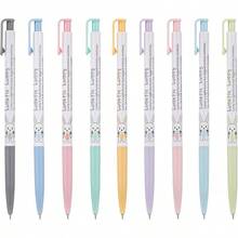OASISGUEST Xeno Lunatic Lunny 0.38mm Slim Ball Point Pen Dozen Box 12 Pcs Made In Korea Black 12pcs (Black 12pcs) - 紅色 12 件裝 - 查看 3