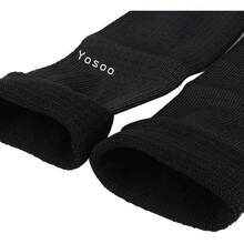 Mangas Protectoras Negras del Nrazo de Kevlar, 1 Par Funda Protectora del Brazo Anti-corte de Acero Inoxidable Resistente al Calor Jardinería,Labor de Aguja - 1 - Ver 5