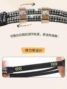 1雙高跟鞋防滑後跟固定帶，專為高跟鞋設計，免安裝即可解決滑脫問題，適用於淺口鞋、涼鞋、樂福鞋等，無需鑽孔，不傷鞋面，牢固支撐後跟，讓行走更舒適 - 高跟鞋鞋帶 - 查看 7