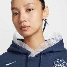 Nike Women's AS W NSW OS FLC CROP PO HDY Knit Hoodie IO0468-410