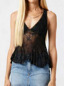 Women Tank Tops & Camis - Black - View 3