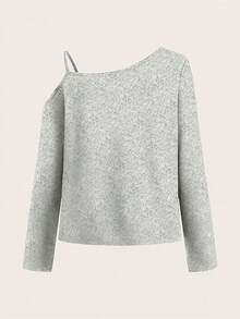 Valentine's Day, San Francisco Football Graphic, Off Shoulder Sweatshirt, Oversized Style, Streetwear, Casual Outfits,, Essentials Hoodie,Summer Outfits For Women,Spring Tops - Grey - View 2