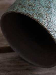 1pc 230ml Ceramic Coffee Mug, Creative Couple Drinking Cup, Retro Style For Home, Hotel, Restaurant, Gathering, Chinese Tea Set - Multicolor - View 6