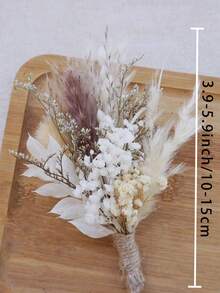 1/2/6/12支装波西米亚风迷你干花花束 | 小花瓶插花 | 桌面装饰 | 邮箱礼物