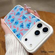 Miniso Disney Stitch Phone Case All-Over Stitch Pattern Design Cute & Playful Disney Accessory Transparent Magnetic Shockproof Case Suitable For Iphone 17 Pro Max/17 Pro/17 Air/17/16/15/14/13/12/11/X/XS Pro/Pro Max Series Iphone 17 Pro Max Case Iphone 17 Pro Case Iphone 17 Case Stocking Stuffers The Girlfriend The Chosen Early Fall Fashion - 藍色 - 查看 5