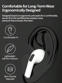 Newmine T5S True Wireless Bluetooth Earbuds, Semi-In-Ear Lightweight Design, Bluetooth 5.3 Stable Connection, Type-C Fast Charging, ENC Call Noise Cancellation, Smart Touch Controls, Universal For Running And Exercise, Compatible With Apple, Huawei, And Xiaomi Phones - White - View 5