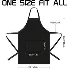 ZOORON Funny Black Chef Aprons for Men Adjustable BBQ Grill Kitchen Cooking Aprons with Pockets Grill Accessories - Molestaralcocineroresultarenporcionesmspequeas - Ver 4