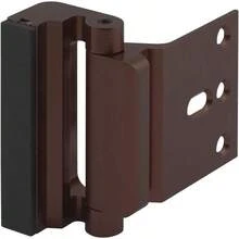 Cerradura de puerta inteligentePrime-Line U 11441 - Cerradura de refuerzo de puerta - Añade  adicional a tu hogar y e la entrada no autorizada parada de 3 pulgadas construcción de aluminio bronce rojo paquete - 3 pulgadas - Ver 2