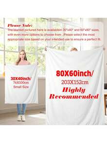 Custom Blankets, Personalized Photos And Text Gifts, Flannel Personalized Photo And Text/Name Blankets For Easter, Personalized Soft And Comfortable Blankets, Customized Special Photo And Text/Name As Graduation Gift, Class Of 2026, Mother's Day, Birthday Gifts, Family, Wedding, Souvenir Customized Blankets, Blankets Suitable For All Seasons, Washable, Machine Washable, Lightweight, Breathable, Comfortable, Warm, Comfortable Customization, Unique, 280gsm For Him, Her Personalized Ideal Gifts For Her, Him, Family, Boyfriend, Girlfriend, Father, Family, Mother, Lover, Daughter, Son, Grandfather, Grandmother, Friend, Classmate, Pet. Perfect Nap, Camping, Travel, Home, Daily Life, Office Decoration, Birthday, Anniversary, Valentine's Day, Thanksgiving, Christmas, Halloween, Father's Day, Wedding - 彩色 - 查看 2