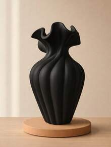 1pc Large French Vintage Style Decorative Vase, Black, Suitable For Living Room/Dining Table Home Decor - Multicolor - View 5