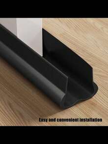 1pc U-Shape Cinch Slide-On Under Door Seal, Door Draft Stopper, Door Sweep For Exterior/Interior Doors, Under Door Seal Under Door Draft Blocker, Soundproof Door Bottom Weather Stripping - Multicolor - View 8