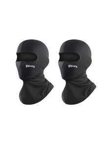 1件/套 男女通用四季通用纯色及印花哥特风弹力速干轻薄透气口罩，适合骑行、徒步、钓鱼等户外活动，防风，也适合日常通勤和运动。 - 彩色 - 查看 6