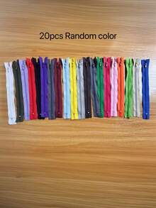 20/10条 7.87英寸尼龙拉链，闭口式DIY拉链，适用于包袋、服装和缝纫项目 - 20個 - 查看 11