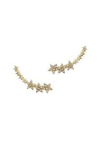 A New European And American Niche Design With Sweet Temperament, Starry Sky With Rhinestone Earrings, High-End And Earrings