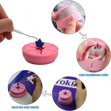 1 pezzo Anello portatile per la raccolta di rifiuti in vinile | Anello portatile per la raccolta di rifiuti in vinile, Strumento in silicone per la rimozione del vinile - Collettore - Visualizzare 8