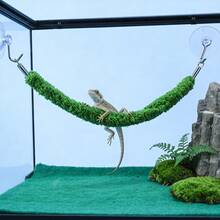 1件逼真藤蔓爬行蜘蛛蜥蜴攀爬绳，带吸盘，蜥蜴攀爬玩具，爬行动物饲养箱装饰秋千，适用于爬行动物和两栖动物