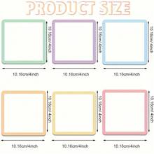 12pcs Reusable Magnetic Memo Notes, 4x4 Inches - Back To School Edition - Dry Erase Labels, Suitable For Whiteboards, Refrigerators, Lockers, Etc. - Perfect For Office, Classroom Organization And Home Reminders - Multicolor - View 3