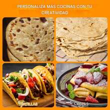 Máquina eléctrica para hacer tortillas antiadherente de 10 pulgadas, máquina eléctrica para hacer tortillas de 10 pulgadas con control de temperatura mediante perilla, máquina para hacer roti antiadherente con cubierta de acero inoxidable para el hogar, la tienda o el restaurante, control de temperatura ajustable, fácil de limpiar, funcionamiento sencillo, gran superficie de calentamiento. - Tipo de Enchufe A USA (110-127V) - Ver 7