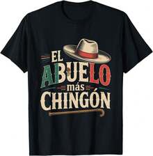 % Cotton The Coolest Grandpa Funny T-Shirt Best Mexican Dad Graphic T-Shirt Crew Neck Casual Short Sleeve Classic Style HCAL O0YT - 軍綠色 - 查看 11