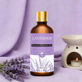 100 ml/3,4 oz, 30 ml/1,0 oz, 10 ml/0,34 oz Premium eterisk lavendelolja, 100 % ren och naturlig, lämplig för diffusor, luftfuktare, naturlig stil | Närande olja, julklapp