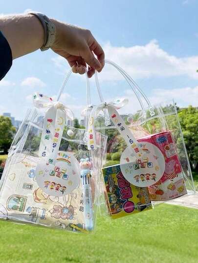 20 chiếc túi quà trong suốt, có thể tái sử dụng và chống thấm nước, thích hợp cho sinh nhật, tiệc tùng và quà tặng tự làm.
