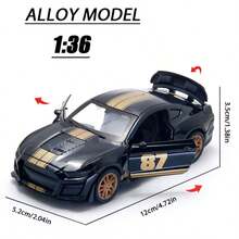 1:36 Scale Alloy Track Edition Sports Car Model - Highly Collectible, With Openable Doors And Pull-Back Action - Ideal For Gifts Or Decoration