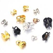 200pcs/Pack Metal Bead Chain Clasp, Double Hole Double Ear Side Clasp For Necklace Bracelet DIY Jewelry Making Accessories - Beaded Chain Side Clasp - View 5