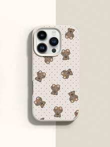 1个泰迪熊图案液态硅胶防震手机壳，兼容 Xs/Xs Max/Xr/11/12/13/14/15/16 Pro/Pro Max/14/15/16 Plus/17，男女通用，可作为节日礼物 - 彩色 - 查看 4