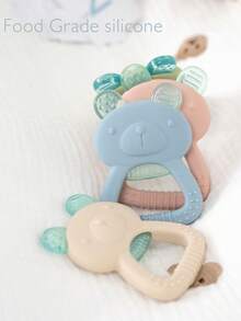 1个注水式婴儿硅胶牙胶，清凉按摩舒缓牙龈疼痛，冰凉可爱造型，表面纹理可按摩疼痛牙龈和萌牙，可放入冰箱冷藏，适合3-6个月宝宝，也可放入冰箱冷冻，缓解0-12个月宝宝出牙不适。 - 彩色 - 查看 3