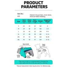 Full Body Dog Jacket - Warm Fleece Coat For Small Dogs, High Collar Winter Jacket With Chest Harness, Reflective All-In-One Windproof Down Jacket With Leg Coverage