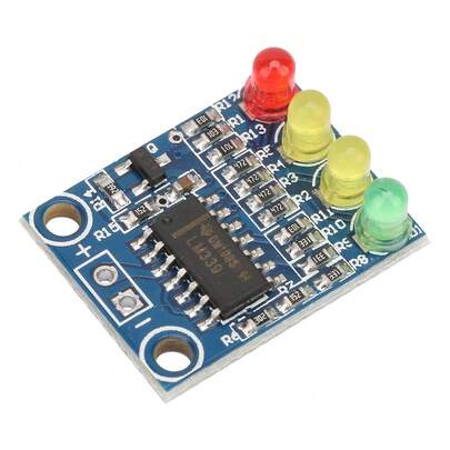 12V batterinivåindikatormodul, 4-siffrig LED-display för effektkapacitet, spänningsdetekteringskort, 1 styck