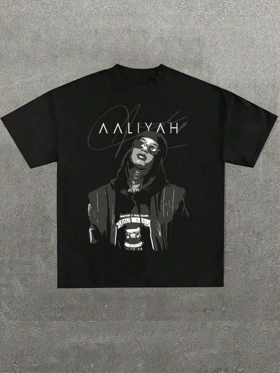 Camiseta Negra Gráfica Tributo a LaMelo Ball, Impresión Casual, Cómoda y Versátil, Camiseta Impresa de Algodón Puro de 220g, Estilo Unisex - Negro 3 - Ver 1